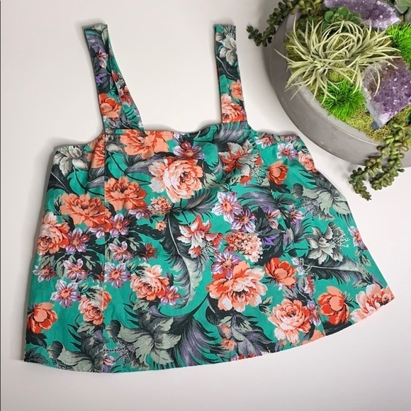 New without tags Abound Floral thick strap babydoll tank top - Picture 1 of 6